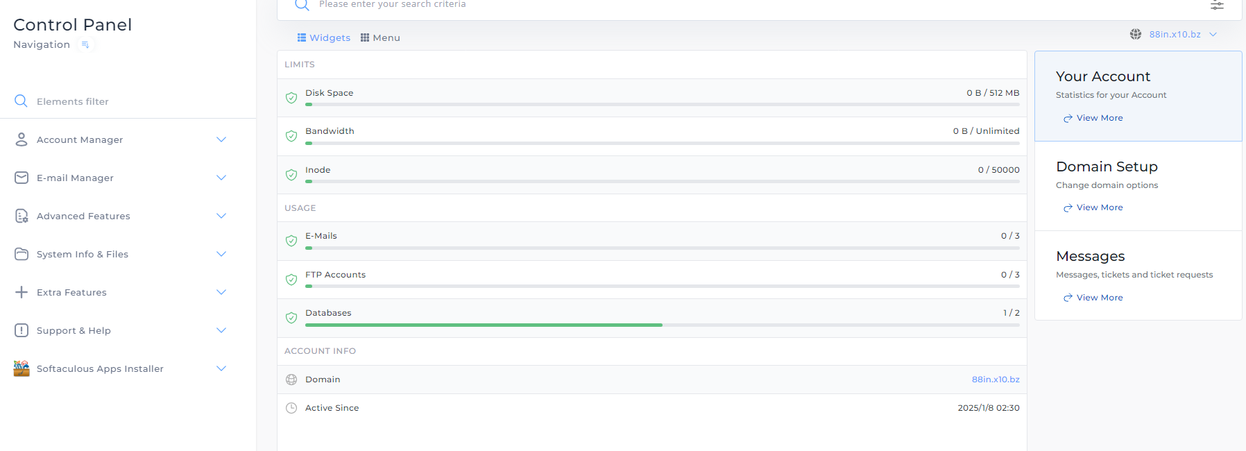 X10Hosting.com 免费 512Mb PHP+Mysql空间
