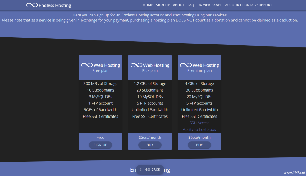 Theendlessweb.com – 300MB 免费空间 PHP+MySQL
